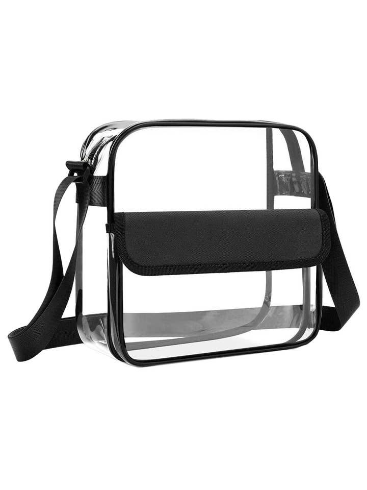 Clear Cube Crossbody Purse Bag for wholesale by Cap Zone
