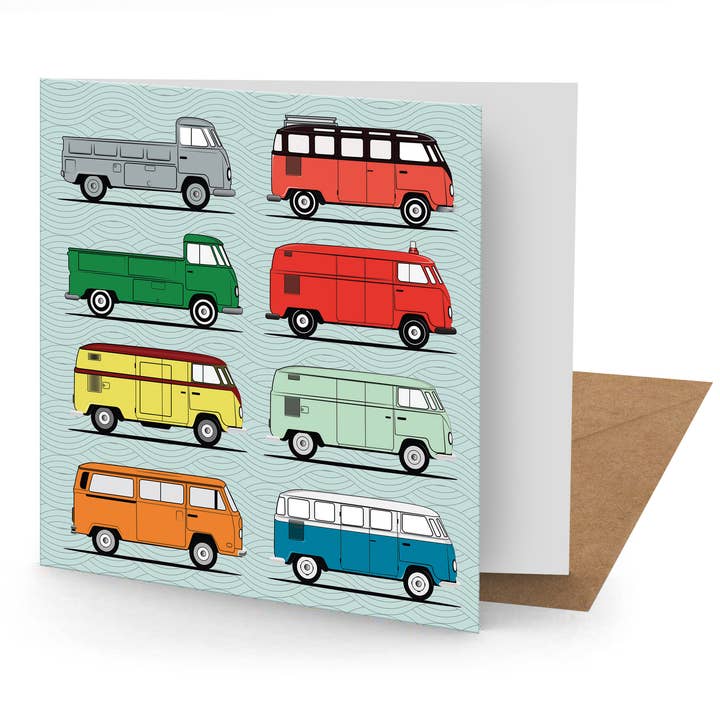 Tarjeta de felicitación para autocaravana (150 x 150 en blanco) para venta al por mayor de Coach House Partners