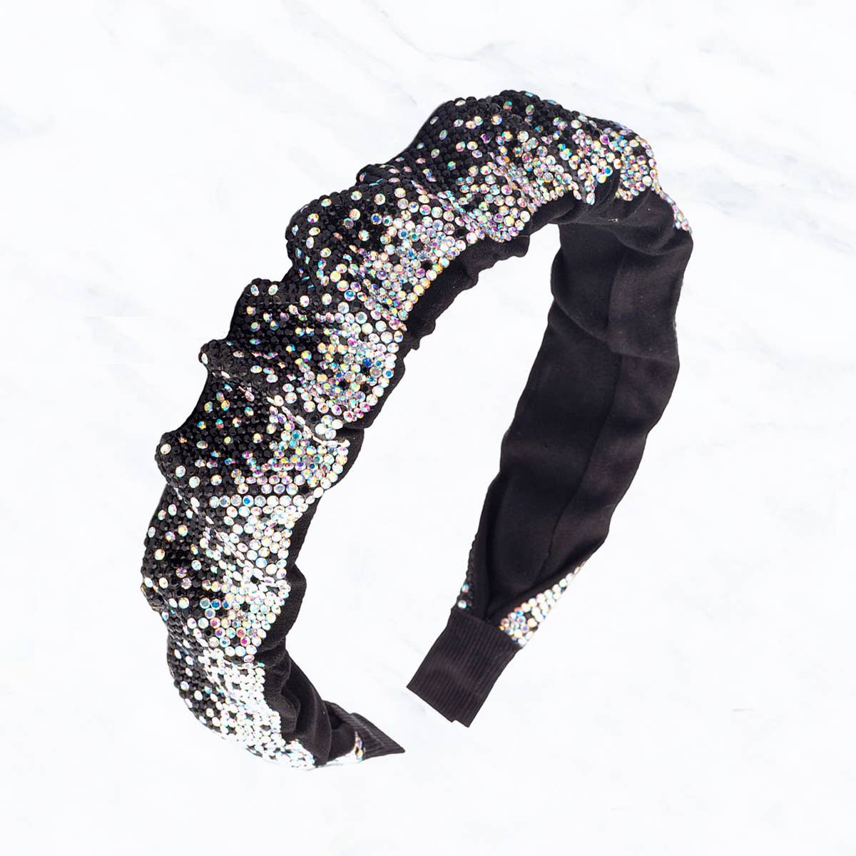 Suzie Q USA - Wholesale Fashion Headband - Women's - Ruffled Suede Stone Headbands5