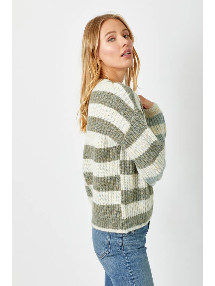 Mystree - Venta al por mayor Jersey de punto - Mujer - Suéter de rayas múltiples 5762314