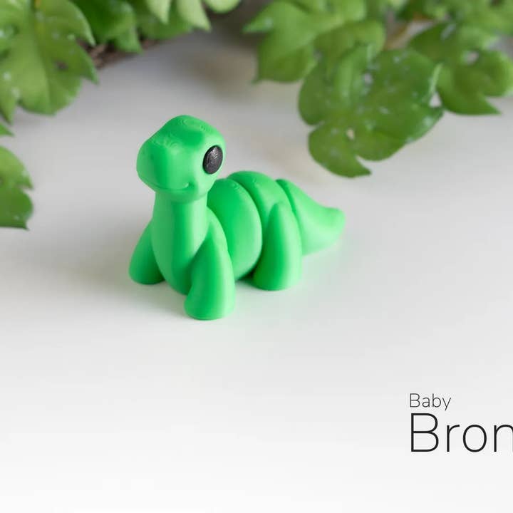 Jouet Fidget pour bébé Brontosaure Mini pour la vente par Cloud Nine 3d Studio
