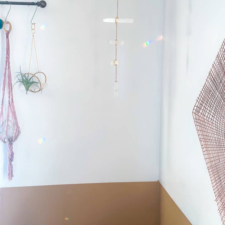 Elise Marie DeSigns - Wholesale Mobile - Selenite Wand Wall Hanging | Zen Crystal Wand Home Decor2