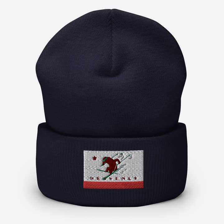Heavenly CA Flag Ski Beanie for wholesale by Sno*Cal