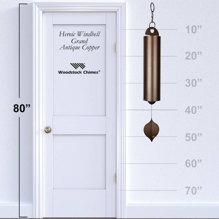 Woodstock Chimes - Wholesale Wind Chime - Heroic Windbell™ - Grand, Antique Copper3
