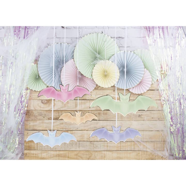 Tim&Puce Factory - Wholesale Ornament Set - PASTEL BAT PENDANT LIGHTS X 51
