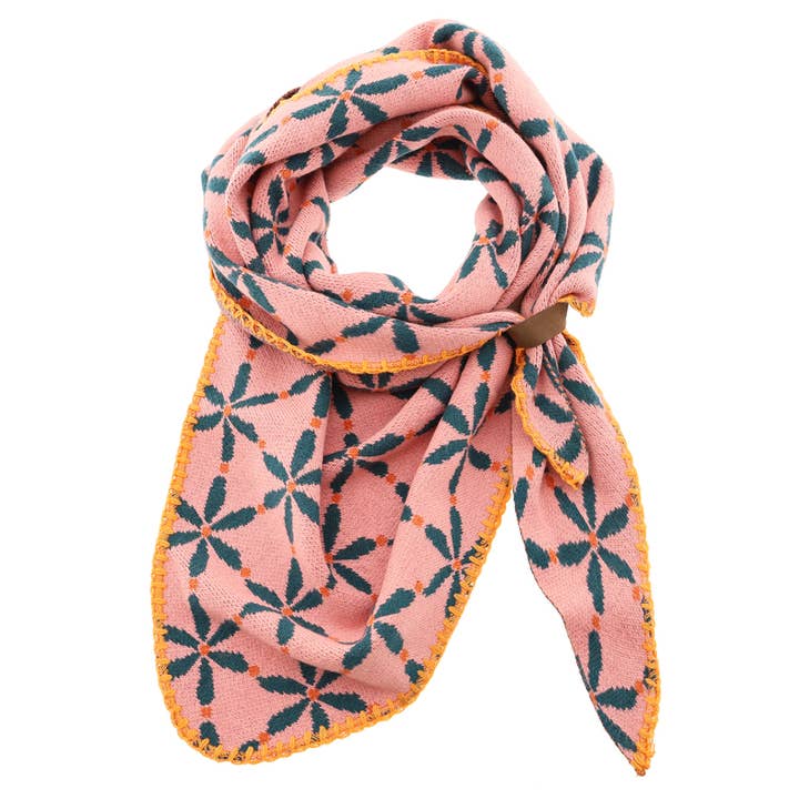 Scarf Jasmijn Pink Blue for wholesale by LOT83