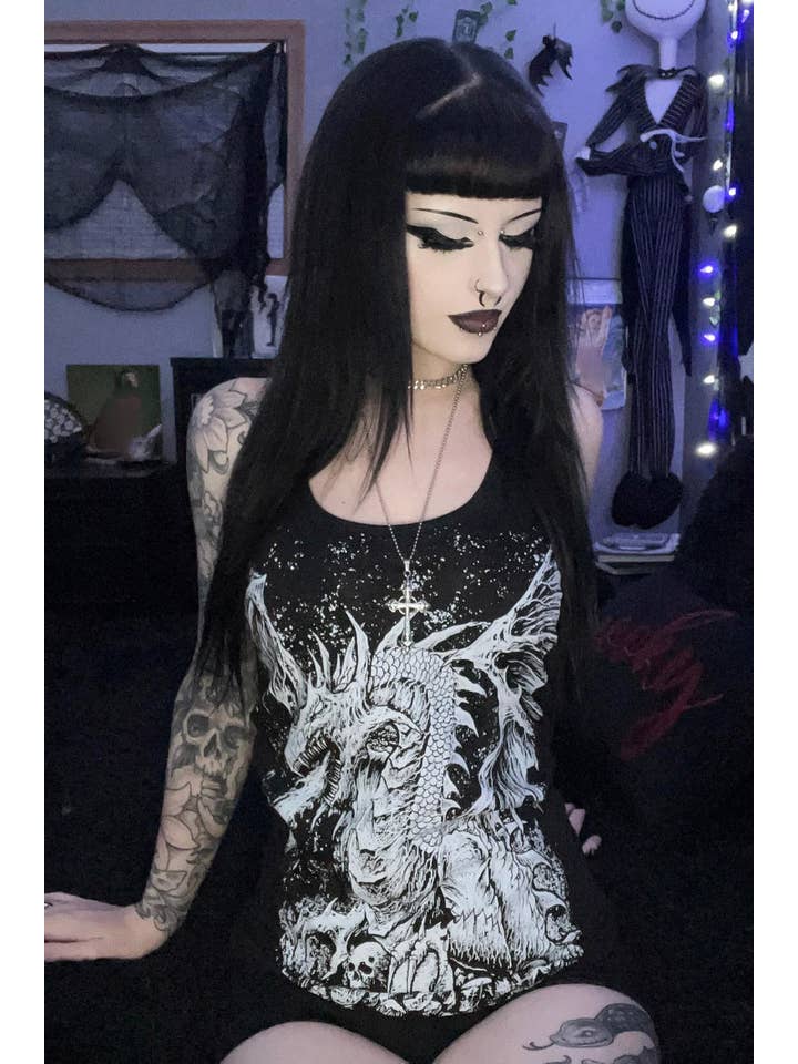 vampirefreaks – Engroshandel Grafisk t-shirt - Unisex – Dragon's Lair T-shirt i flere stilarter5