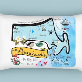 Almofada decorativa Massachussetts (com inserção) por atacado de Gooseberry Designs
