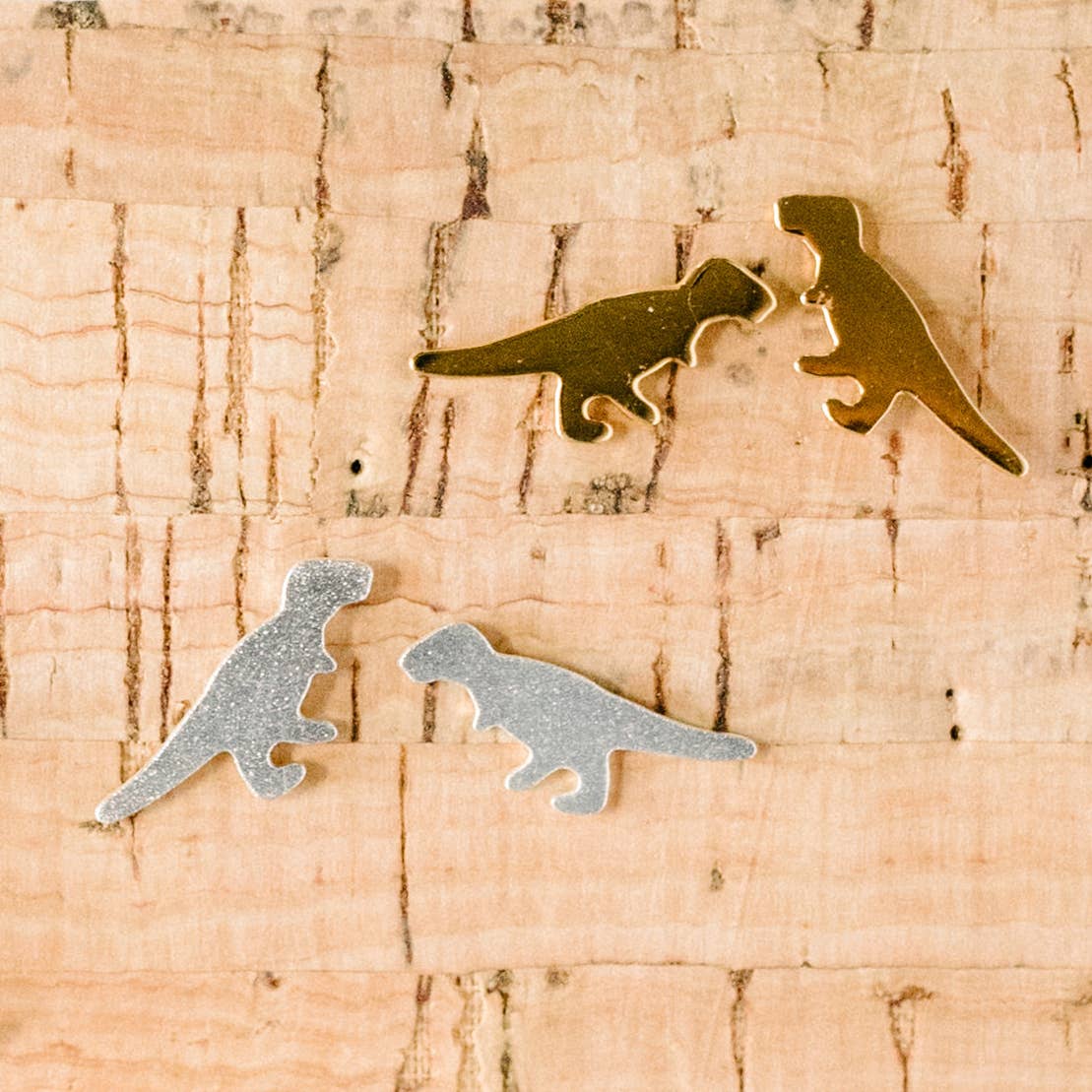 Rebecca Accessories LLC - Wholesale Stud/Post Earrings - T-Rex Dinosaur Post Stud Earrings Dainty, Gift Giving0