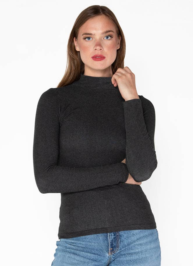 C'est Moi Clothing Co – wholesale Knit top – Women's – Bamboo Mock Neck Top- CEBT12103