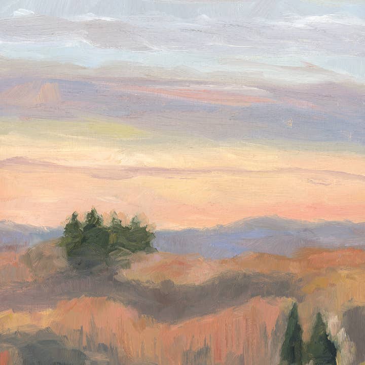 Quietude Lodret lærred Print for engroshandel hos Michelle Blackhawk Studio