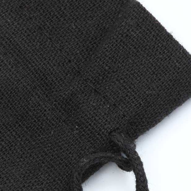 Inca UK - Wholesale Gift bag - Black Cotton Rich Drawstring Bag. Size: 19x14cm3
