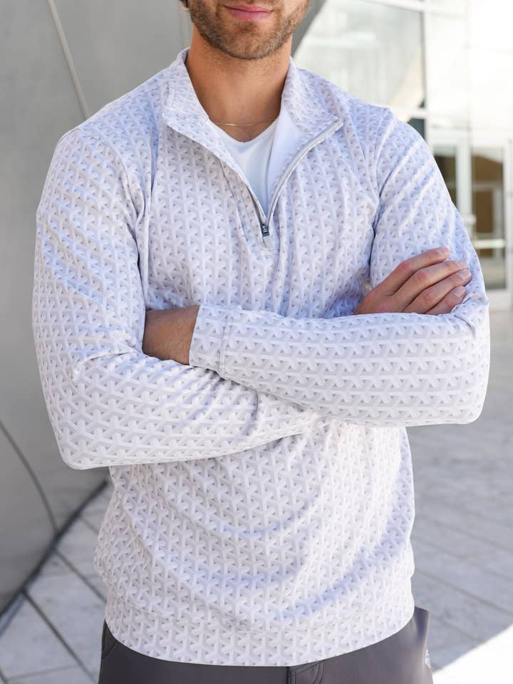 USA Palm - Wholesale Sweatshirt - Unisex - Cloud 1/4 Zip47