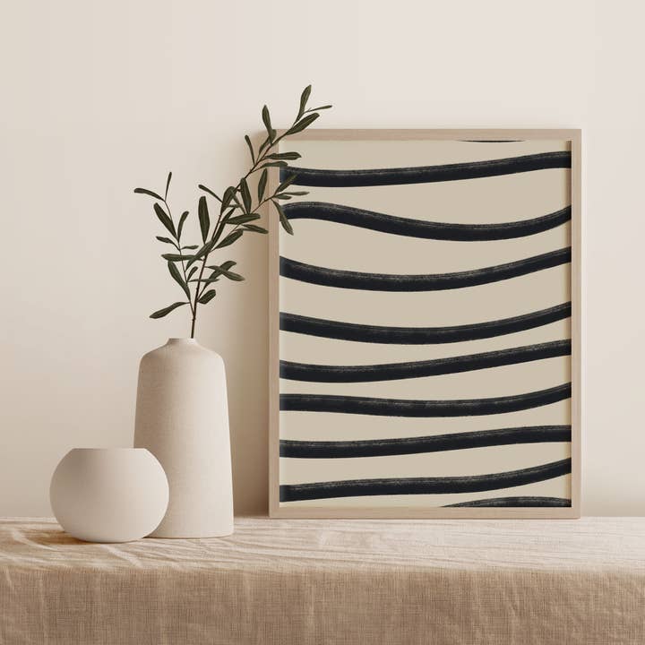 Impression artistique Zen Waves pour la vente par MoonGlowStationery