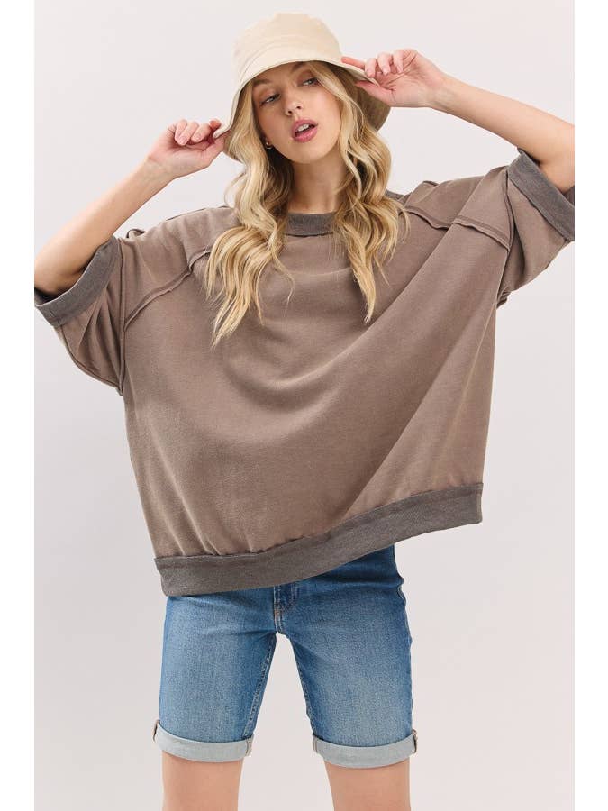 Sewn and Seen - Wholesale Top - Maternity - Mineral-Washed Oversized French Terry Top20