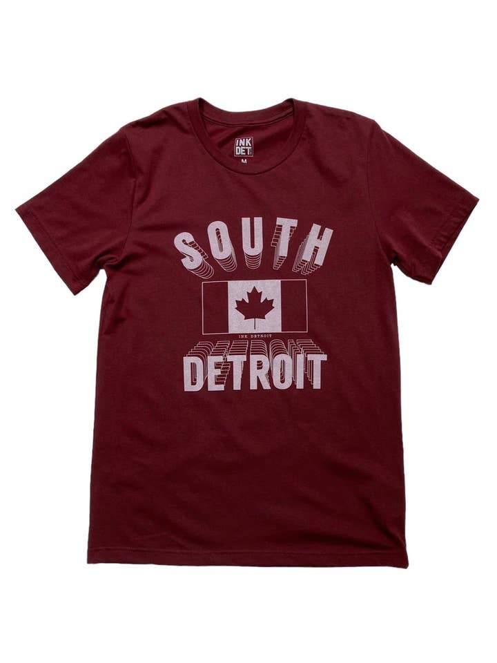 Ink Detroit South Detroit T-Shirt - Cardinal Red for wholesale by Ink Detroit