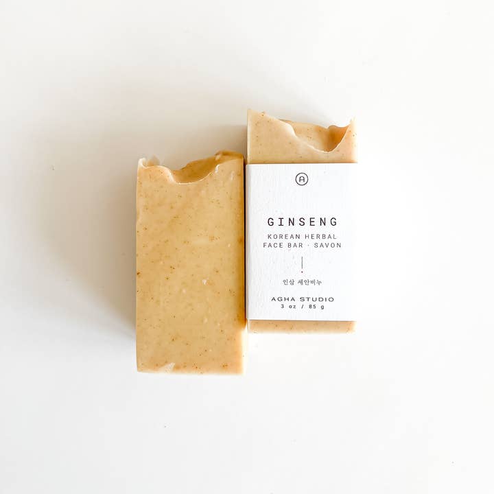 Agha Studio - Wholesale Facial Cleanser - Ginseng Korean Herbal Face Bar0