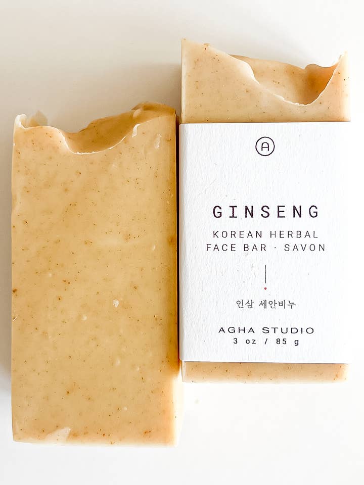 Ginseng Korean Herbal Face Bar for wholesale by Agha Studio