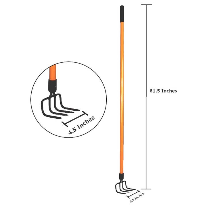 Ashman Online - Wholesale Garden Tool - Ashman Garden Cultivator (2 Pack) – Sturdy Hand Tiller / Cultivator – Heavy Duty blade for Digging, Loosening Soil and Weeding – Rust Resistant Build.