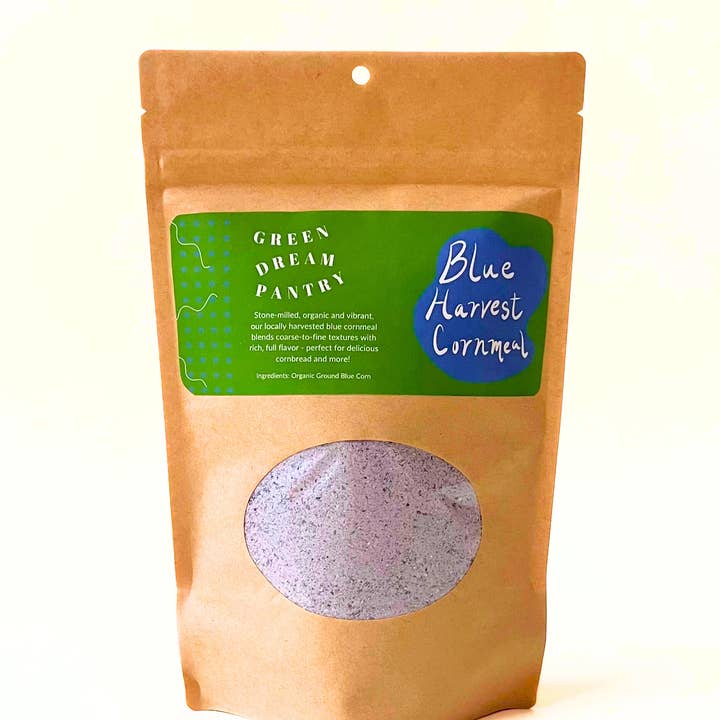 Blue Harvest Cornmeal for wholesale by Green Dream Pantry