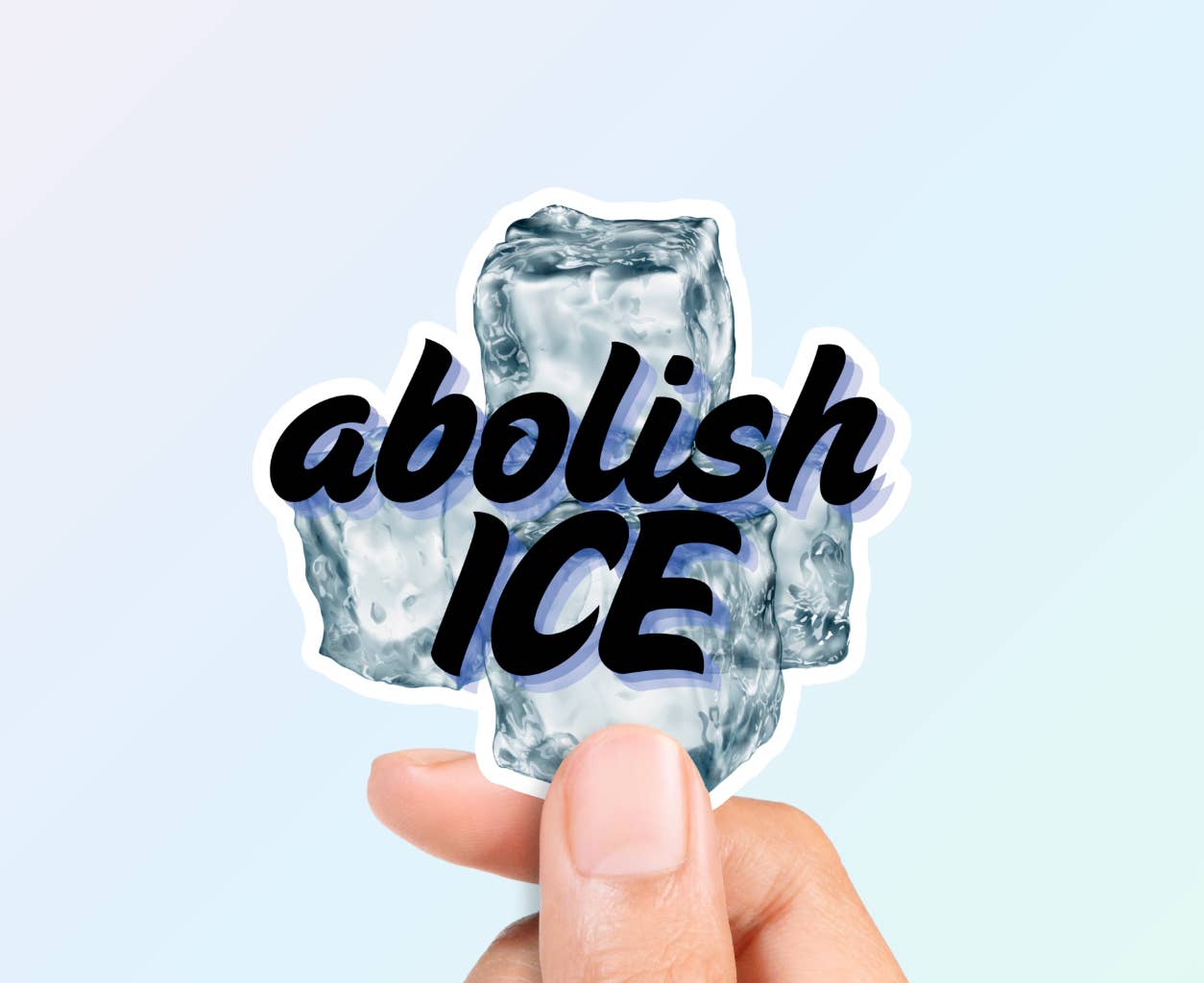 Desi design and chai - Wholesale Sticker - Abolish ICE - Waterproof Matte Vinyl Sticker
