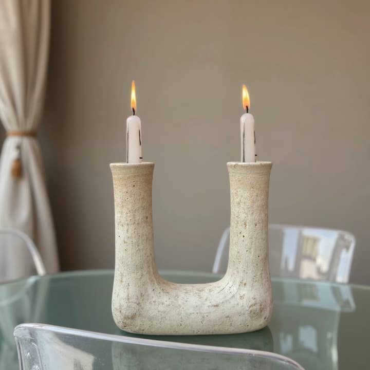 High crafty - Wholesale Candle Holder - Tamegroute U-Shaped Double Candleholder – Handmade Ceramic5