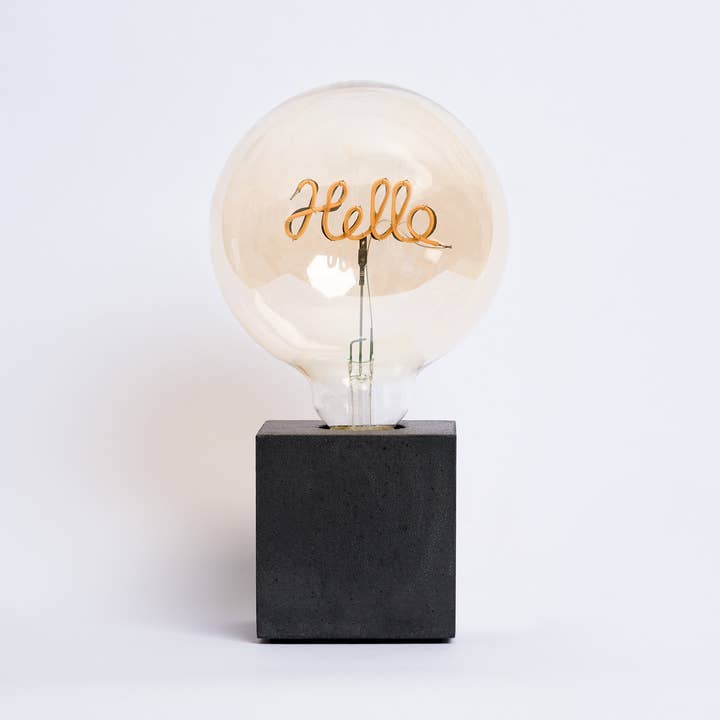 Junny - Wholesale Accent/Desk Lamp - Hello Lamp - Anthracite Concrete1