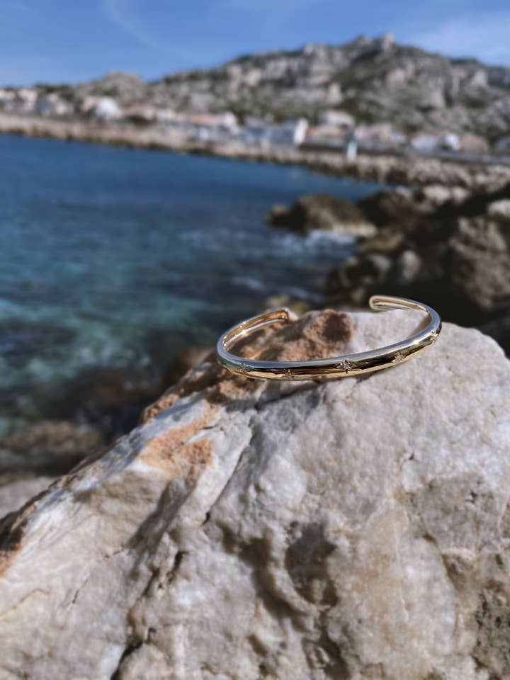 Jonc Stardust - Dorato o Argento per la vendita all'ingrosso da parte di Joia Bijou