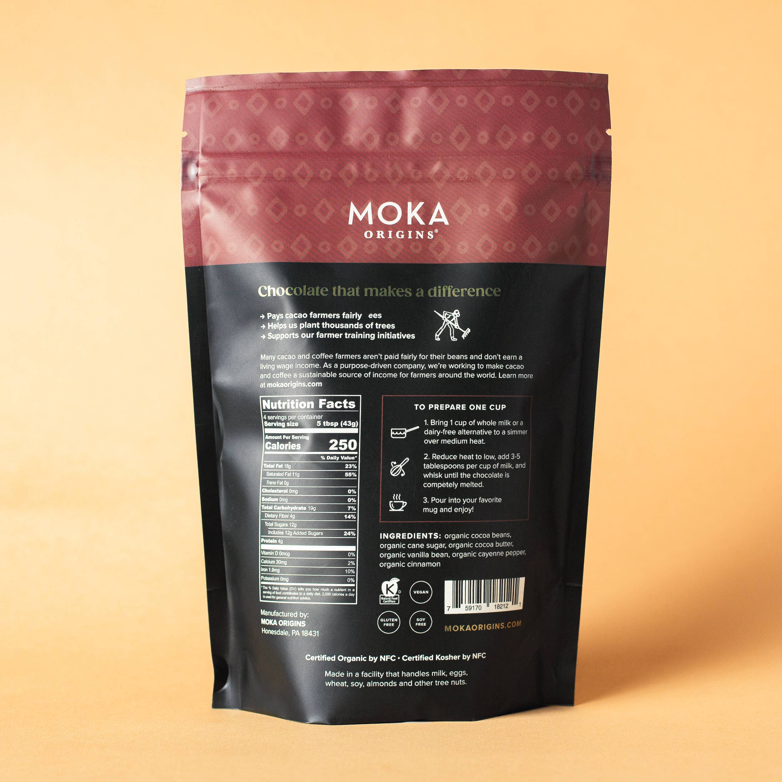 Moka Origins - Wholesale Hot cocoa mix/kit - Mexican Spice Drinking Chocolate1