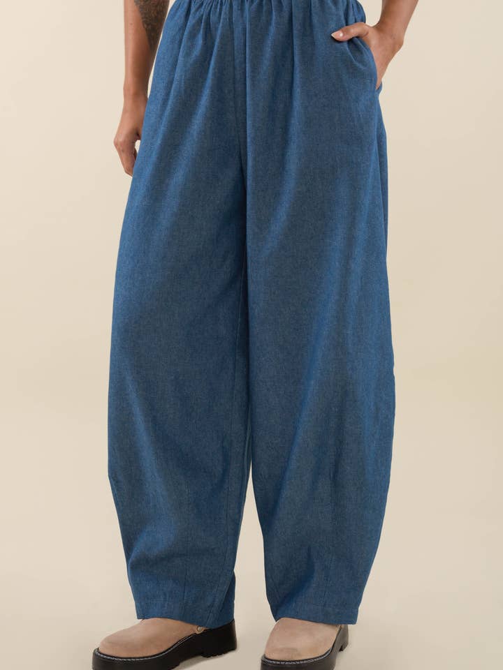 Pantalone Lantern lungo in denim per la vendita all'ingrosso da parte di NLT