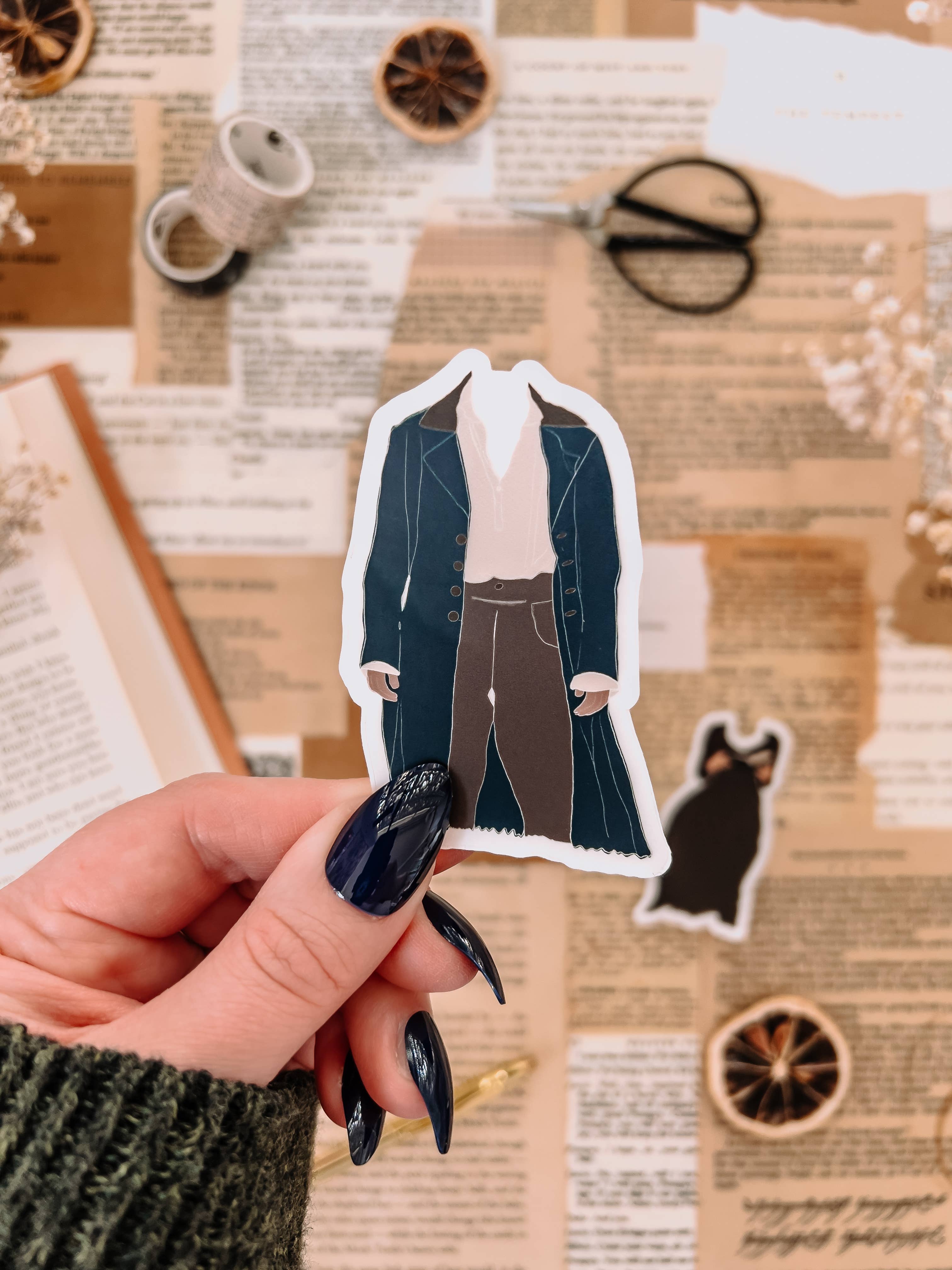 Twelfth Pine - Wholesale Sticker - Mr. Darcy Pride and Prejudice Sticker, 2x3in0