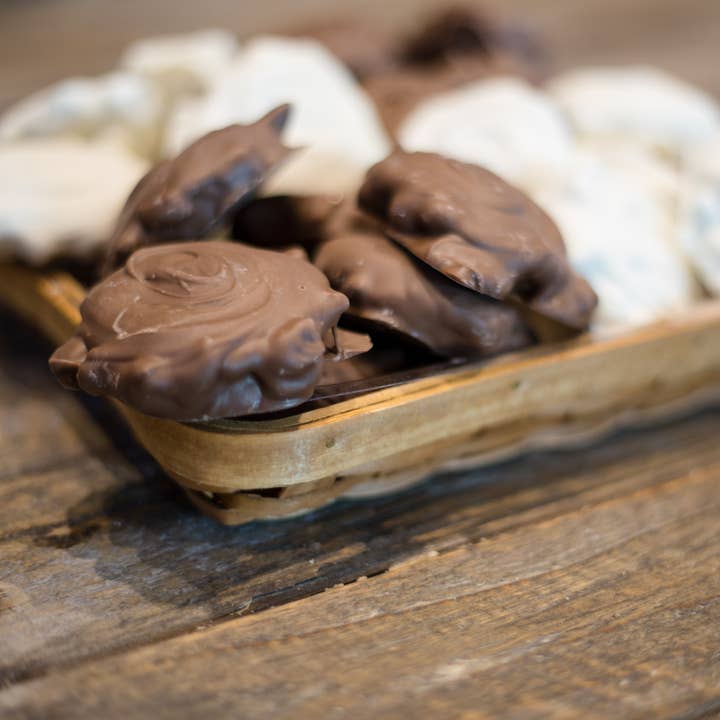 Milk Chocolate Pecan Armadillos - 5 lb Bulk Case for wholesale by Oliver Pecan Co.