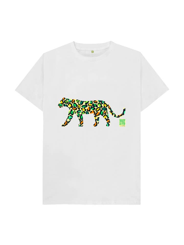 Dodo & Pals - Vendita all'ingrosso Maglietta serigrafata - Bambini - T-shirt leopardata verde per bambini