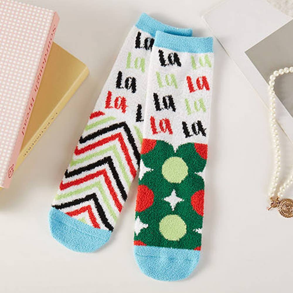   CHRISTMAS FUZZY SOCKS GIFT BOX, KSC 2614 for wholesale on Faire1