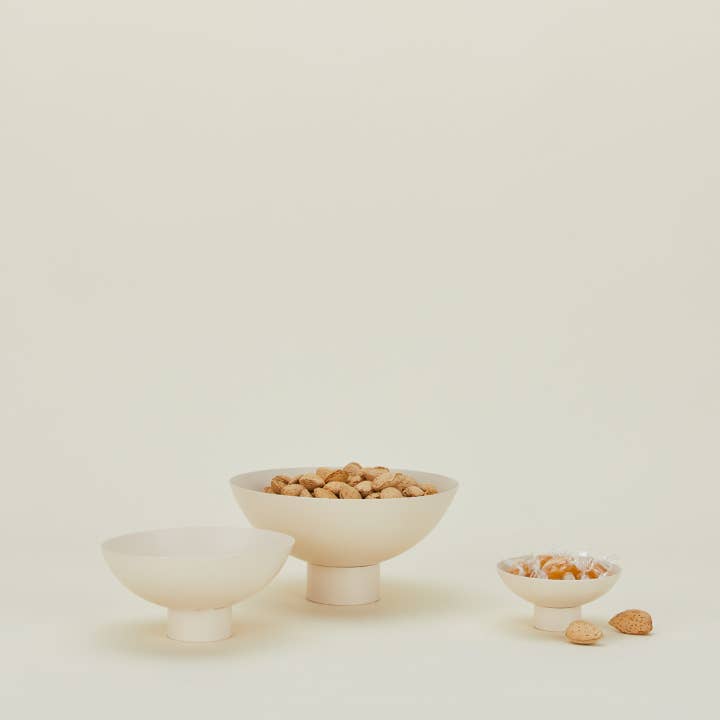 ESSENTIAL FOOTED BOWL - IVORY for wholesale by Hawkins New York