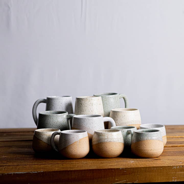 Hands On Ceramics - Wholesale Coffee Mug - Handmade Espresso Mug/Tea Cup with handle- 4 ounces11