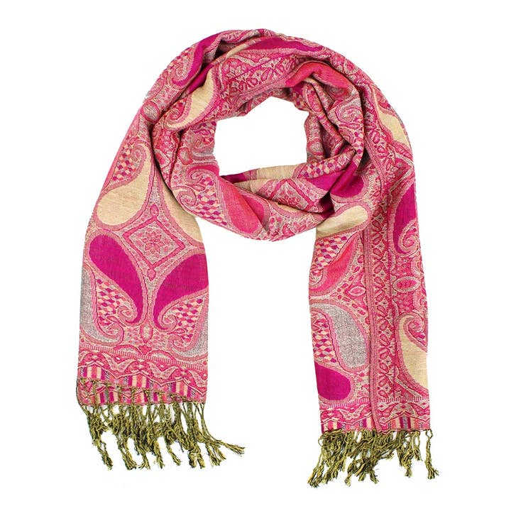 Sensibling Corp. - Wholesale Scarf - Women's - Large Paisley Pashmina Scarf Shawl21