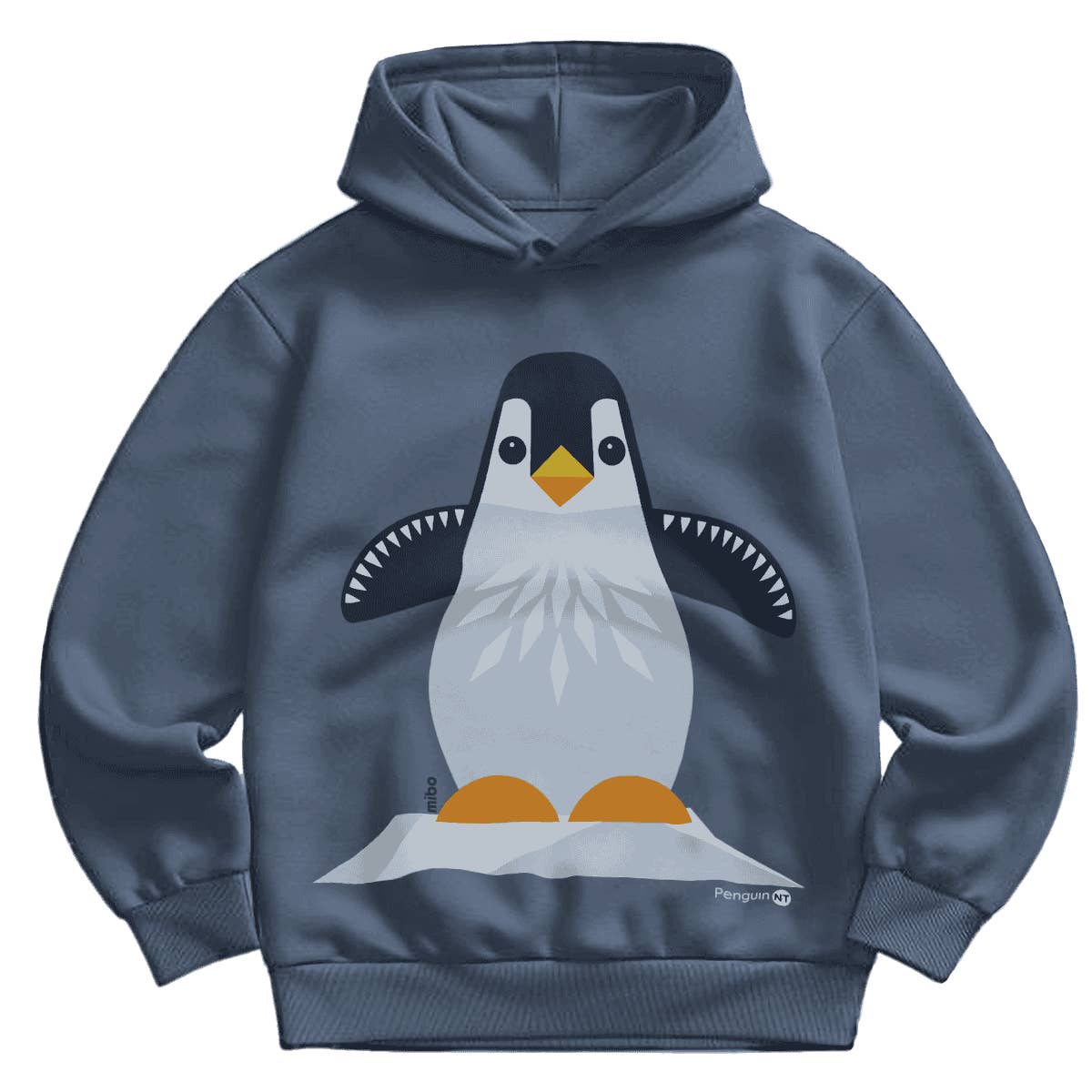 Coq En Pate - Wholesale Hoodie - Kids - Children's organic hoodie, navy - Penguin