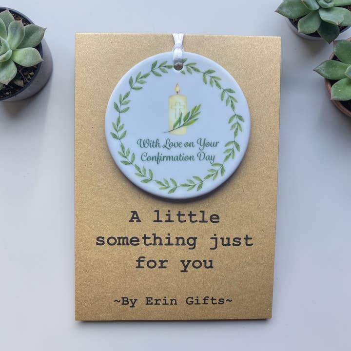 A Little Something - Confirmation Day Ceramic Keepsake for wholesale by By Erin Cards and Gifts Ltd