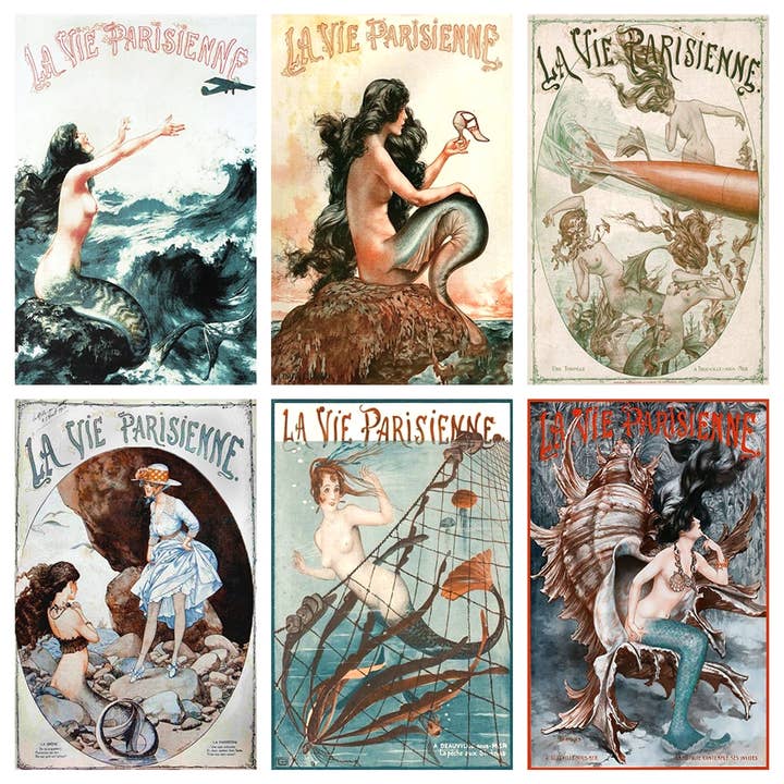 World Buyers - Wholesale Matches - La Vie Parisienne Mermaid Mini Matchbox 60Pk - ANN431