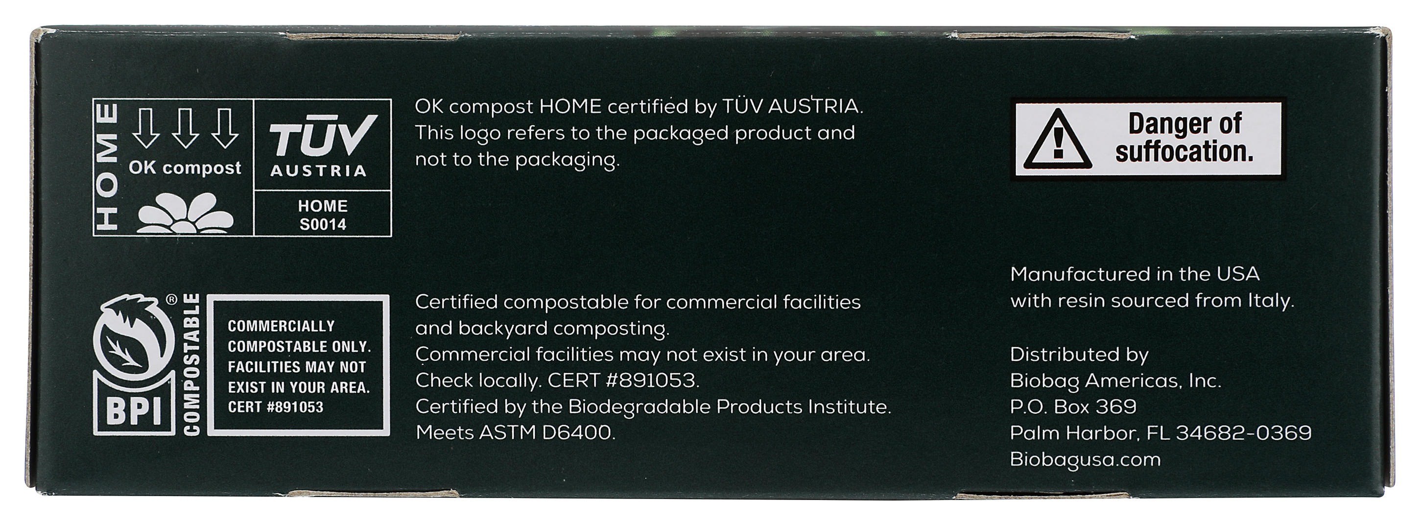 BioBag America Inc - Wholesale Food Storage Wrap/Bag - BioBag 100% Compostable 3-Gallon Food Waste Bag,Value Pack4