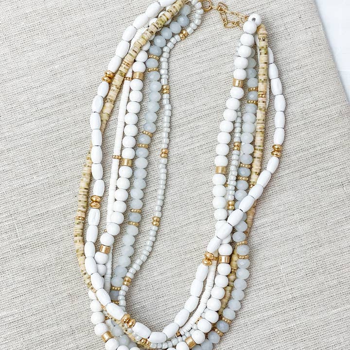 Prep Obsessed Wholesale - Wholesale Beaded/Pearl Necklace - Mixed Multi Beaded Necklaces