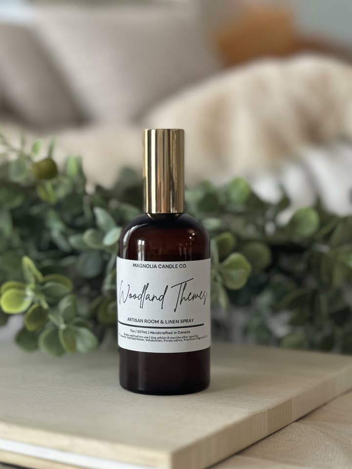 Woodland Themes, Room & Linen Spray, Pillow Mist, Linen Mist for wholesale by Magnolia Candle Company