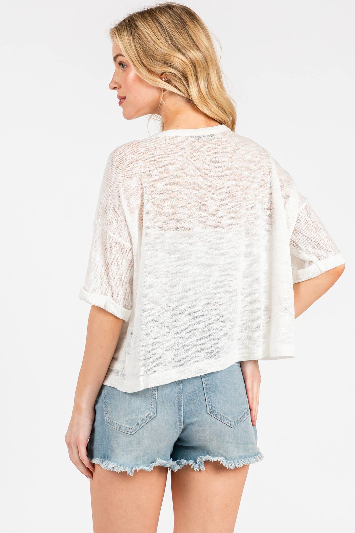 Final Touch - Venta al por mayor Túnica - Mujer - Top de Cuello Redondo de Corte Holgado - T312142