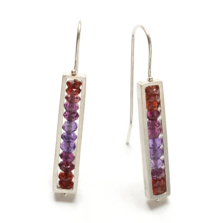 RT01LE - Brincos Quinny Retangulares, Fio Francês por atacado de ASHKA DYMEL Studio