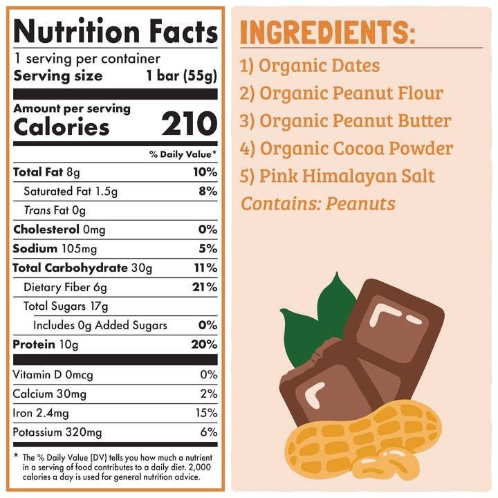 Skout Organic - Vendita all'ingrosso Barrette - Barretta Proteica al Burro di Arachidi e Cioccolato Skout Organic | Vegana3