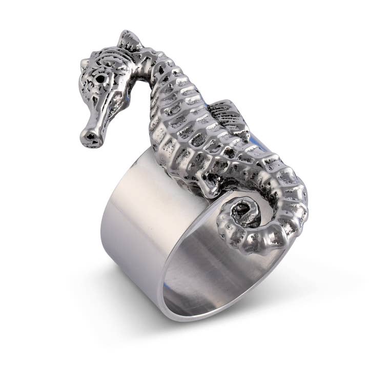 Arthur Court – wholesale Napkin ring – Sea Horse Napkin Rings - set of 4