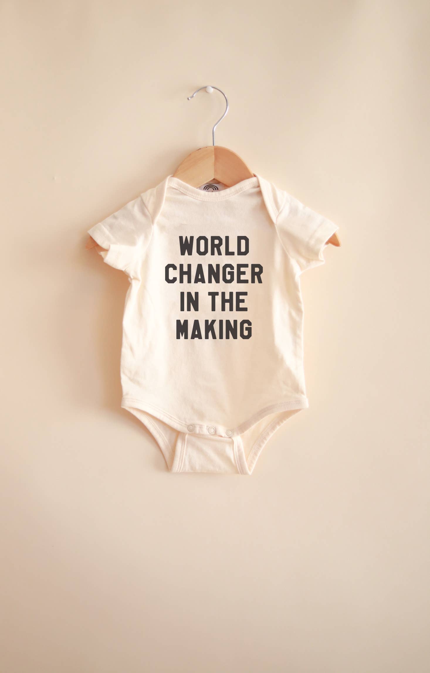 Polished Prints - Vendita all'ingrosso Tutina (senza piedini) - Neonati - World Changer, tutina per neonato, idea regalo per bambini, neutra1