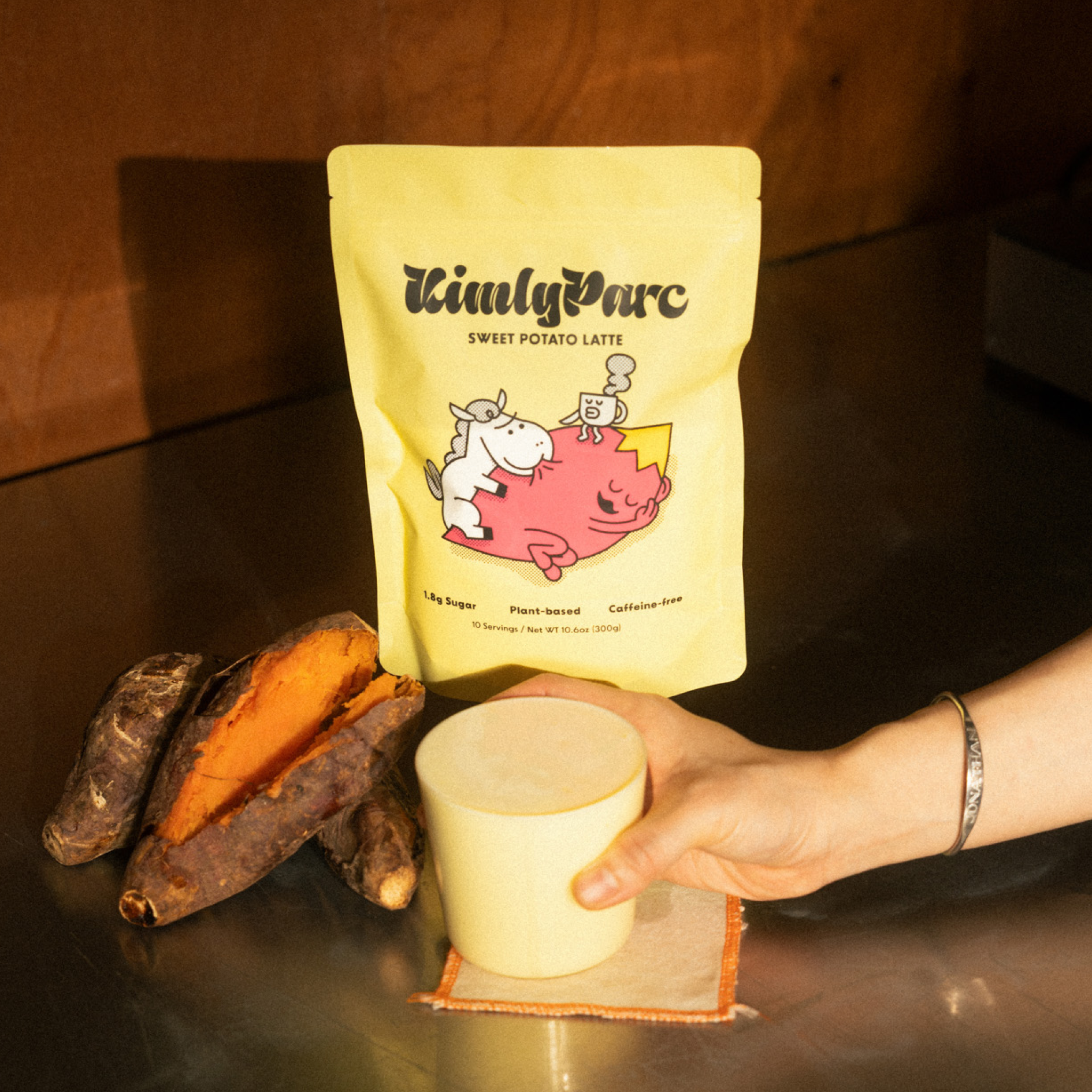 KimlyParc - Wholesale Drink Mix - Sweet Potato Latte Caffeine-free, vegan, low-sugar.1