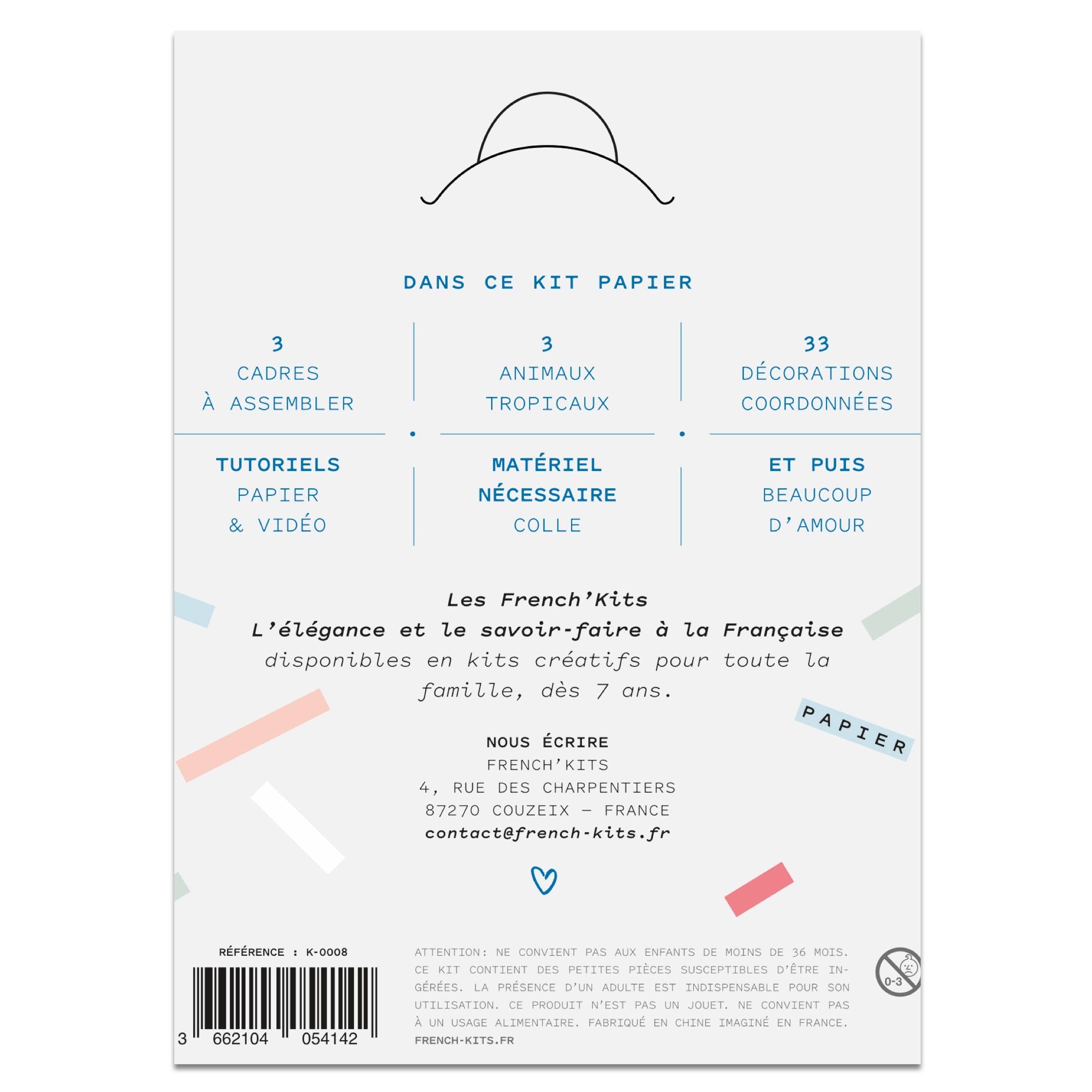 French Kits - Wholesale Gag Gift/Novelty Gift - French'Kits - Wall decorations - Tropical animals2